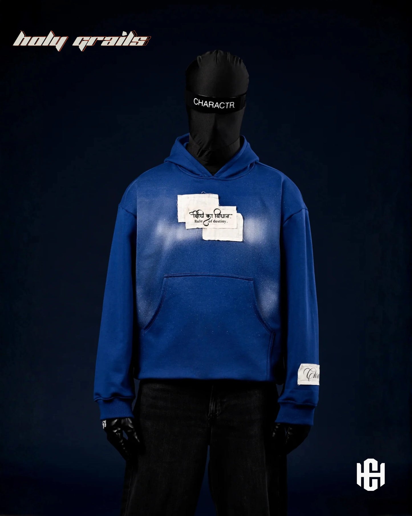 The Rule of Destiny Blue Oversize Hoodie HG x Charactr