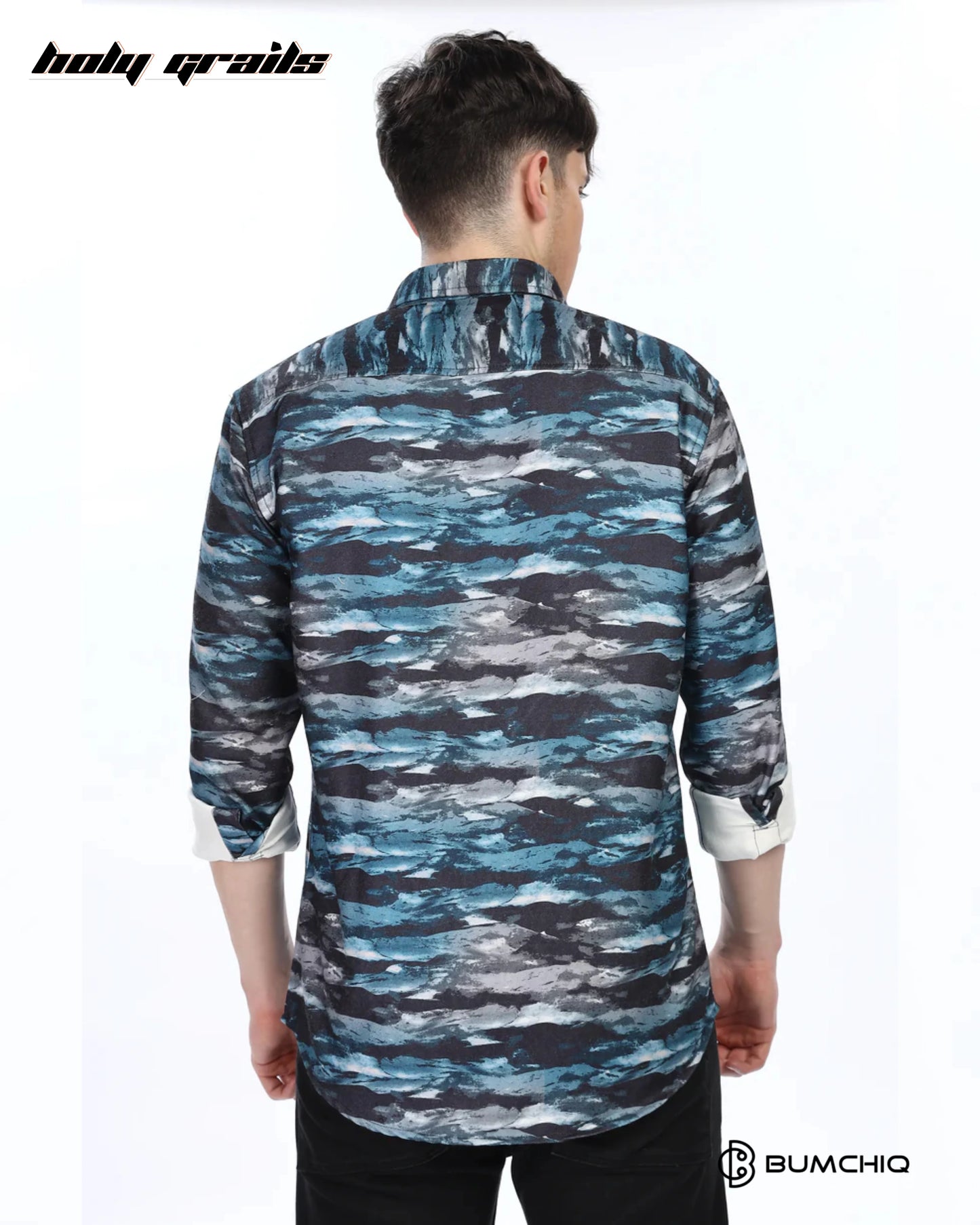 Blue Waves Overshirt HG x Bumchiq