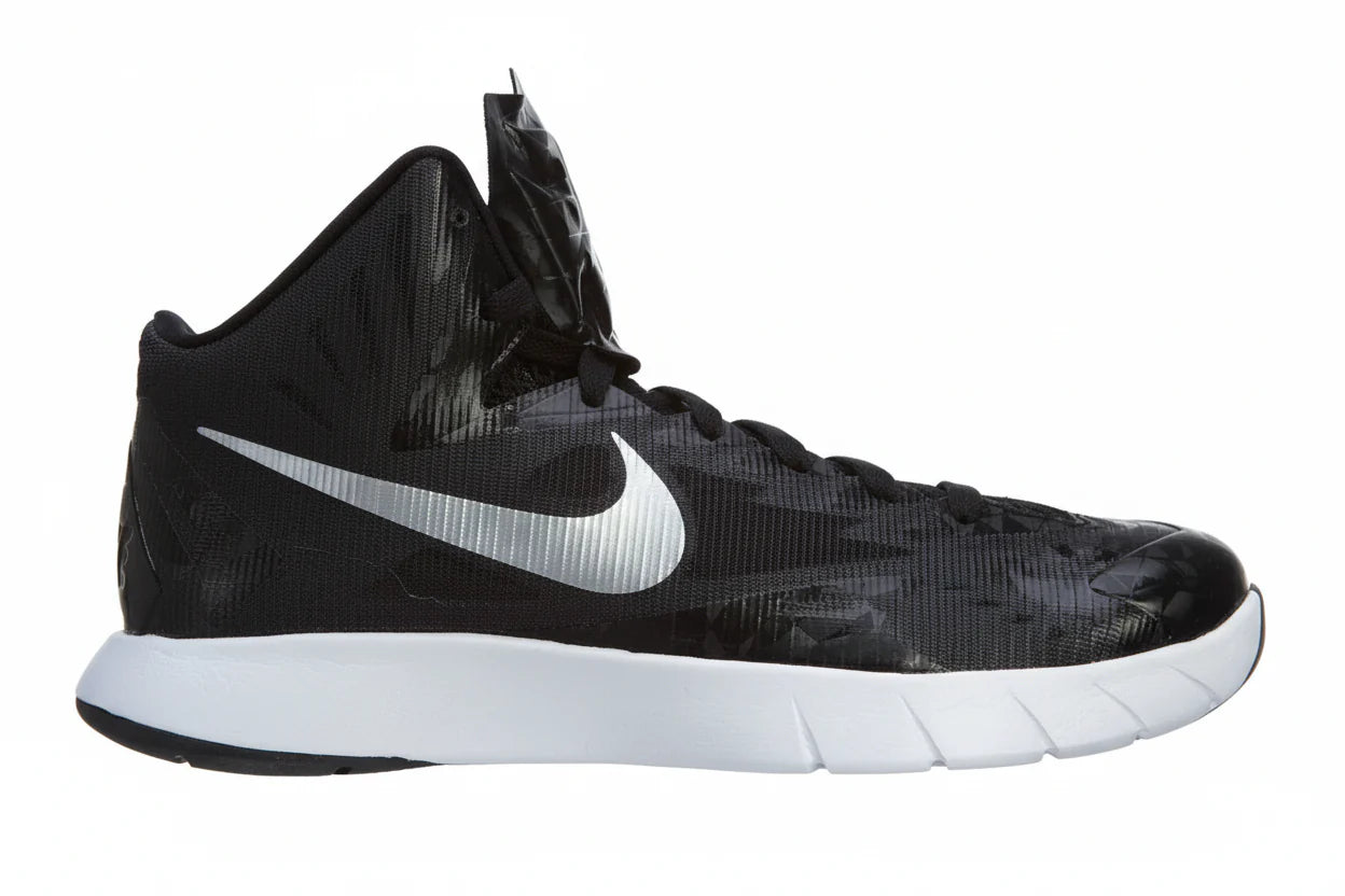 Nike JR Lunar HyperQuickness Youth Basketball Shoes Black White