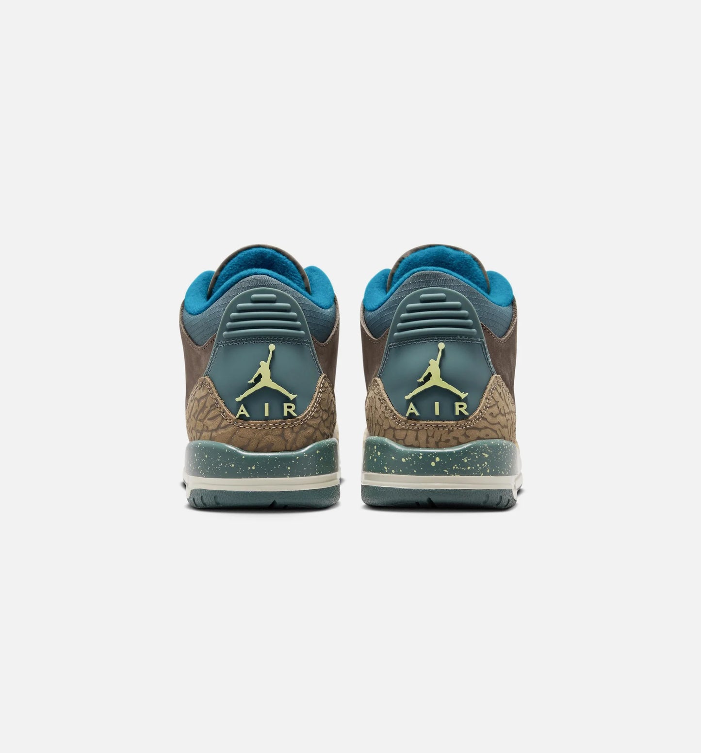 Air Jordan 3 Retro Olive Grey Grade School Lifestyle Shoe Olive Grey Green Abyss Khaki Sea Glass
