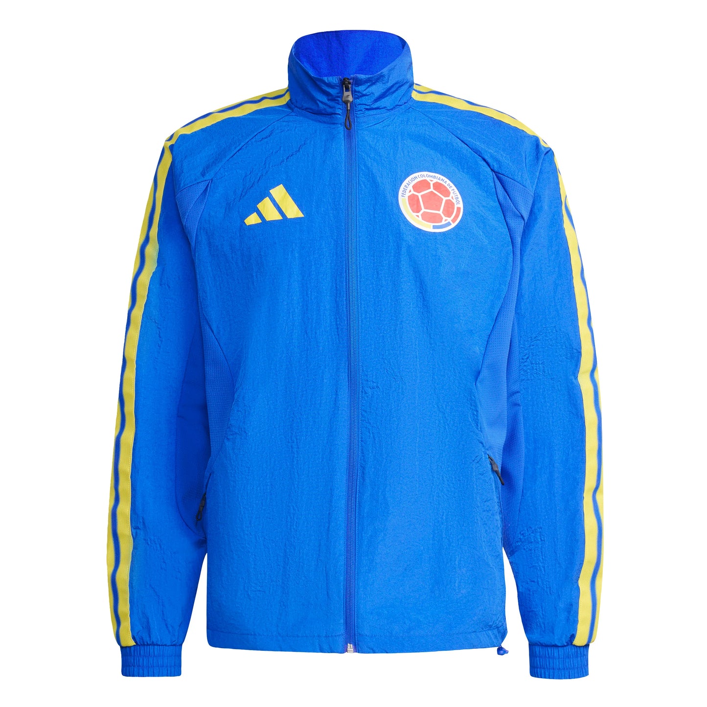 adidas Colombia Home Anthem Mens Soccer Jacket Blue