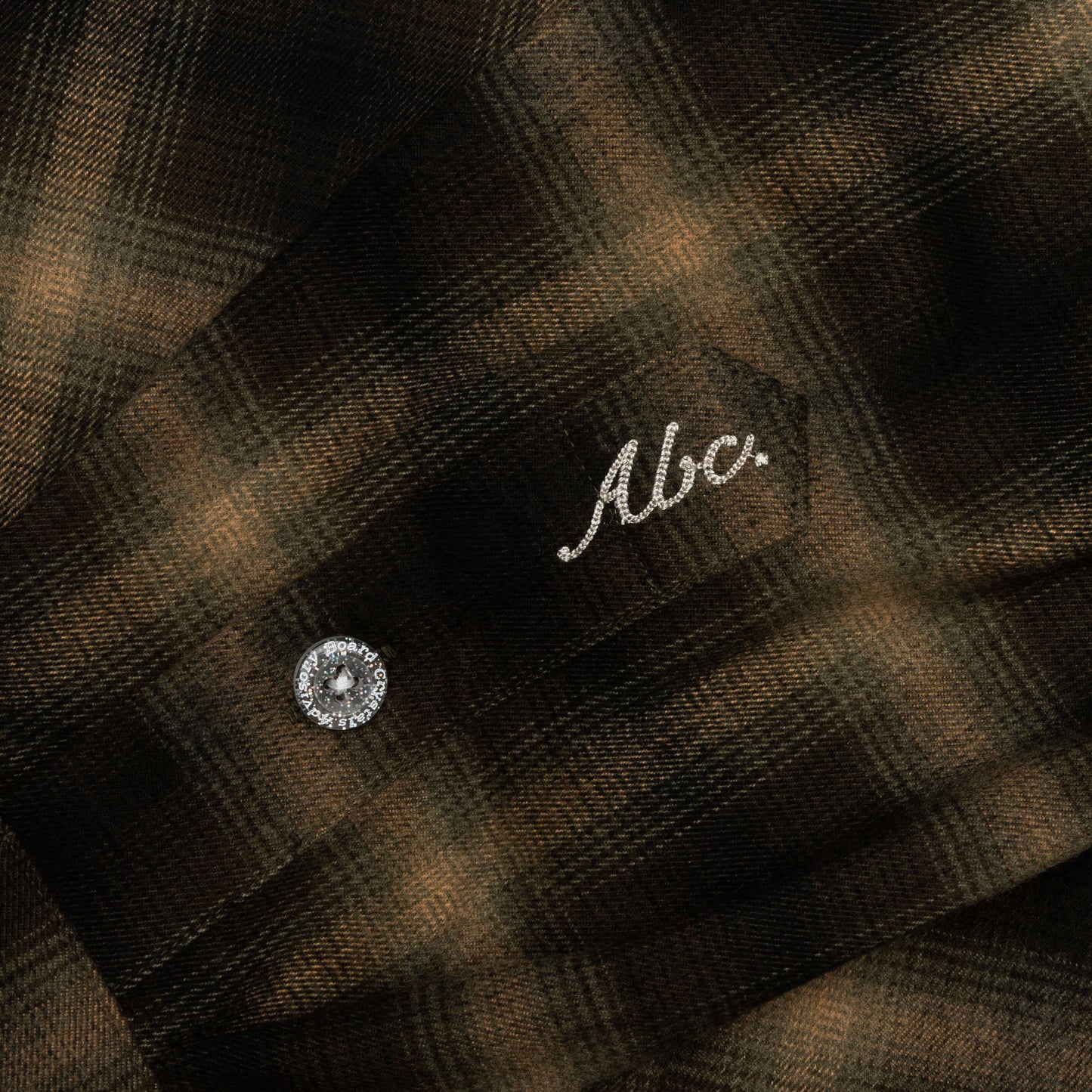 Abc Flannel Plaid Puffer Quilted Jacket Green
