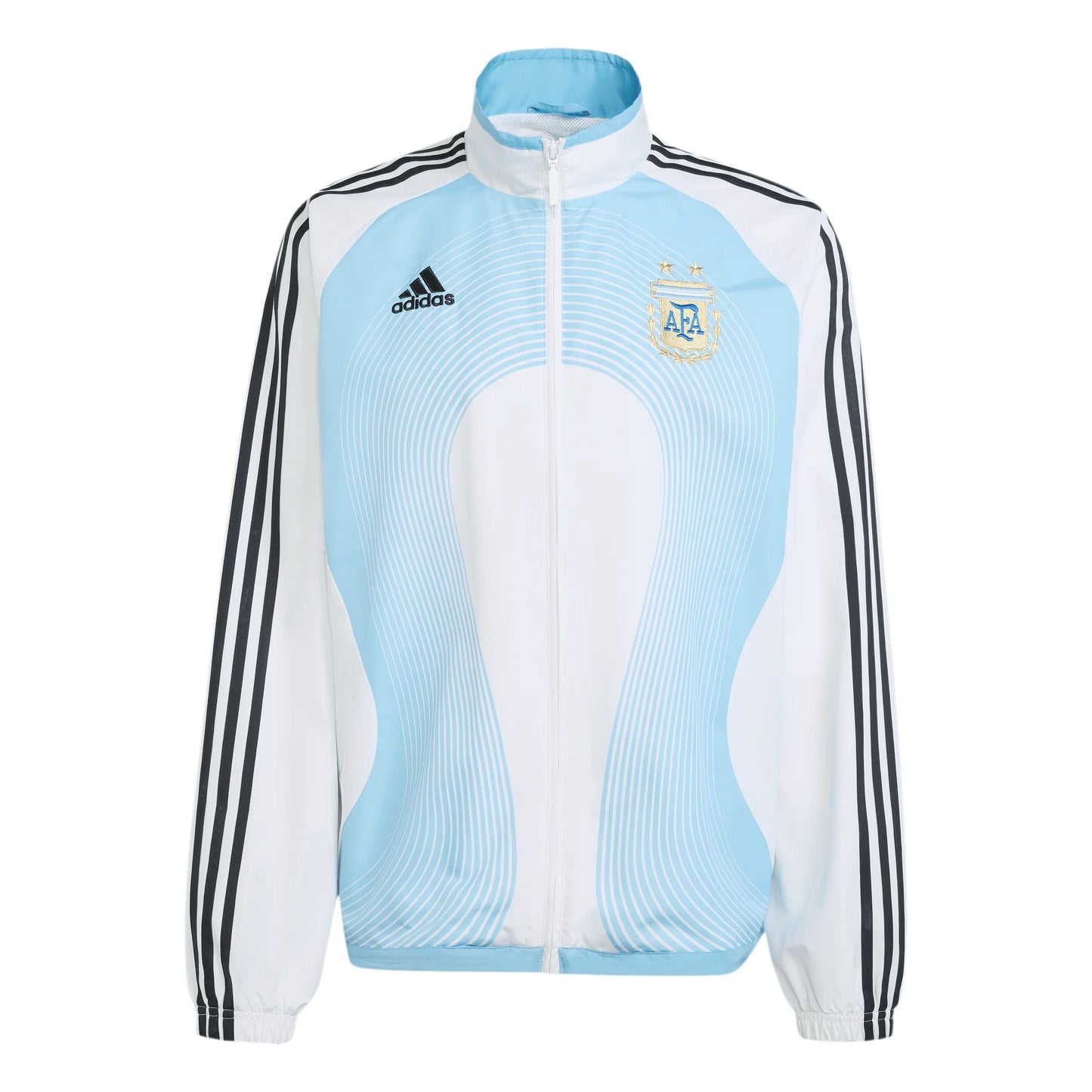 adidas Argentina Home Mens Track Top 2006 White Sky Blue