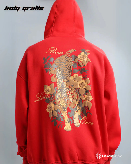 Tiger Roar Red Hoodie HG x Bumchiq