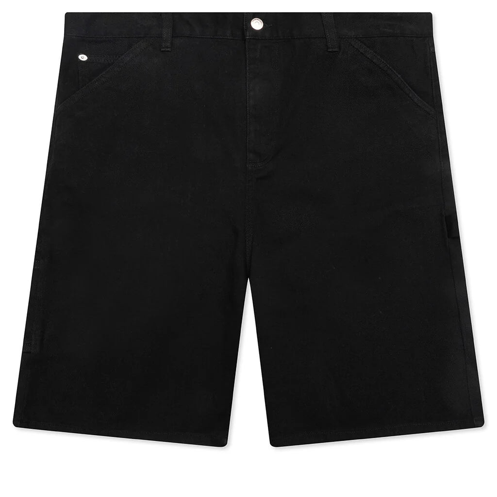 Frayed Script Painter Shorts Black