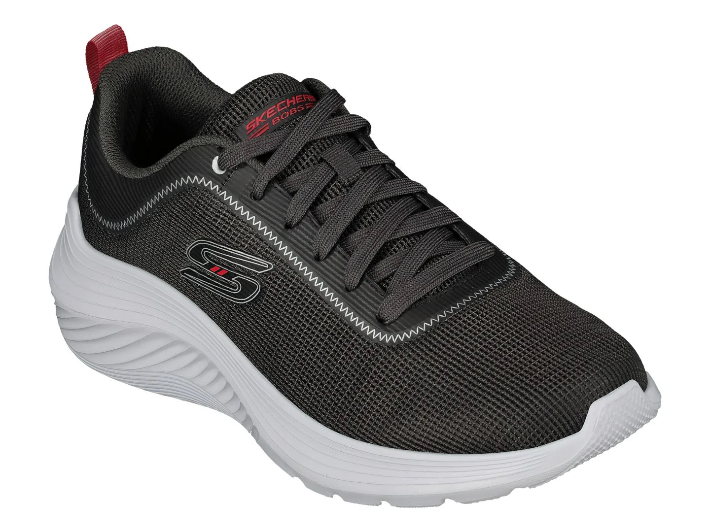 Tenis Skechers BOBS Squad Waves Gris para Hombre
