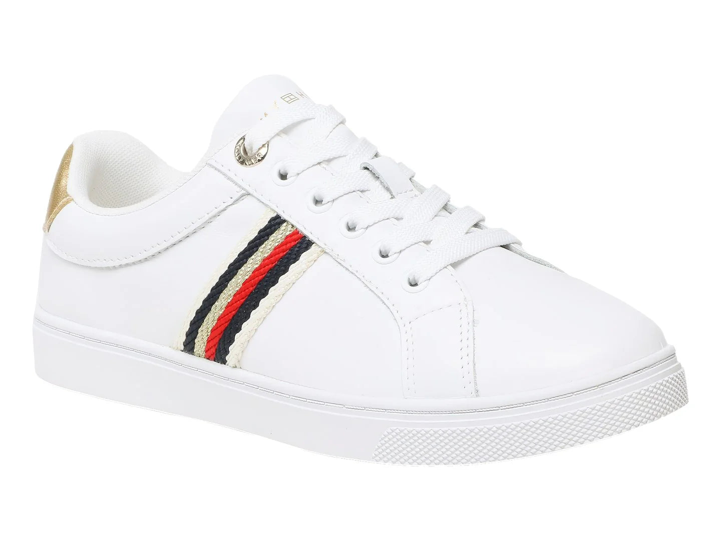 Tenis Tommy Hilfiger Corporate Webbing Blancos para Mujer