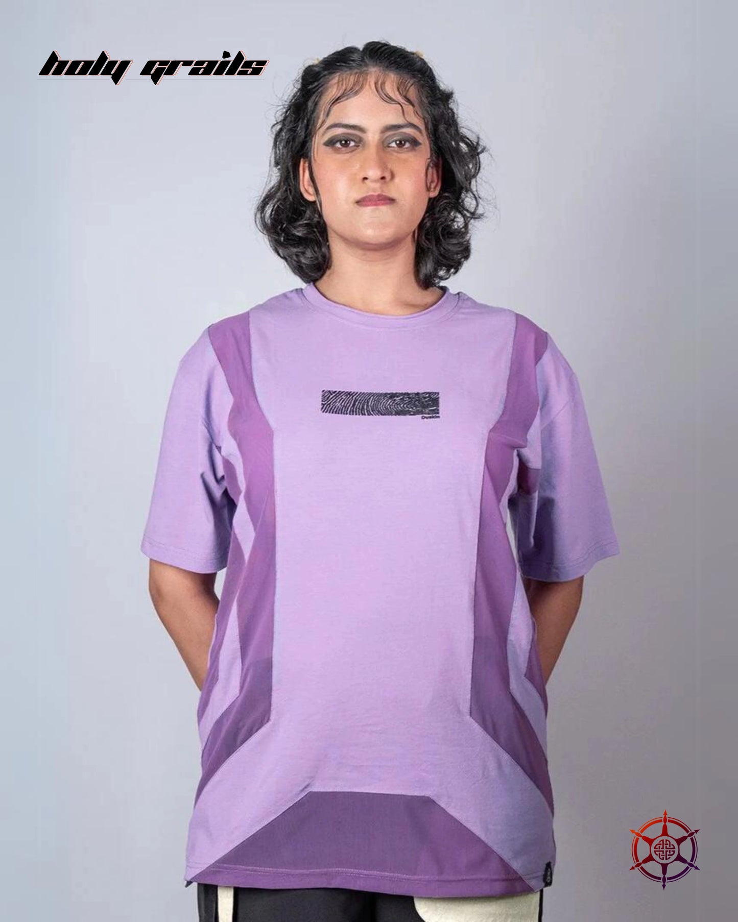 Lavender Byte Oversized Tee HG x Duskin
