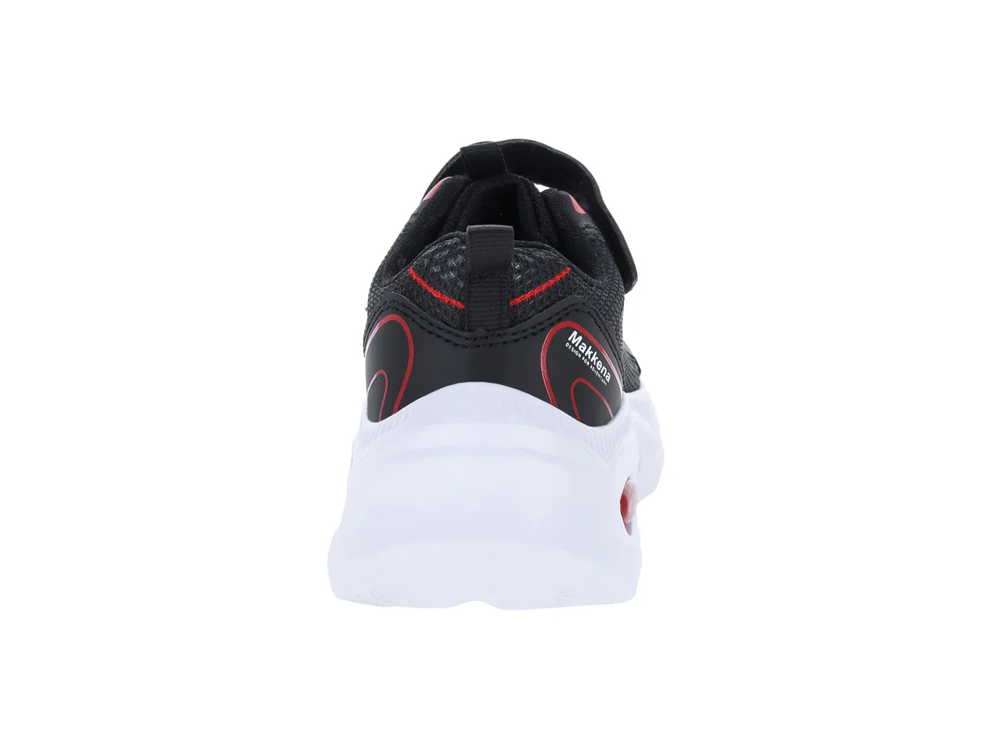 Tenis Makena Negro con Rojo para Niño