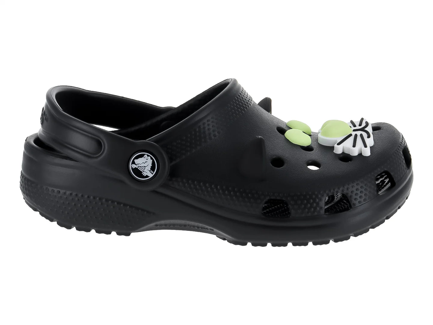 Crocs Classic Glow Black Cat Clogs Negro para Niño