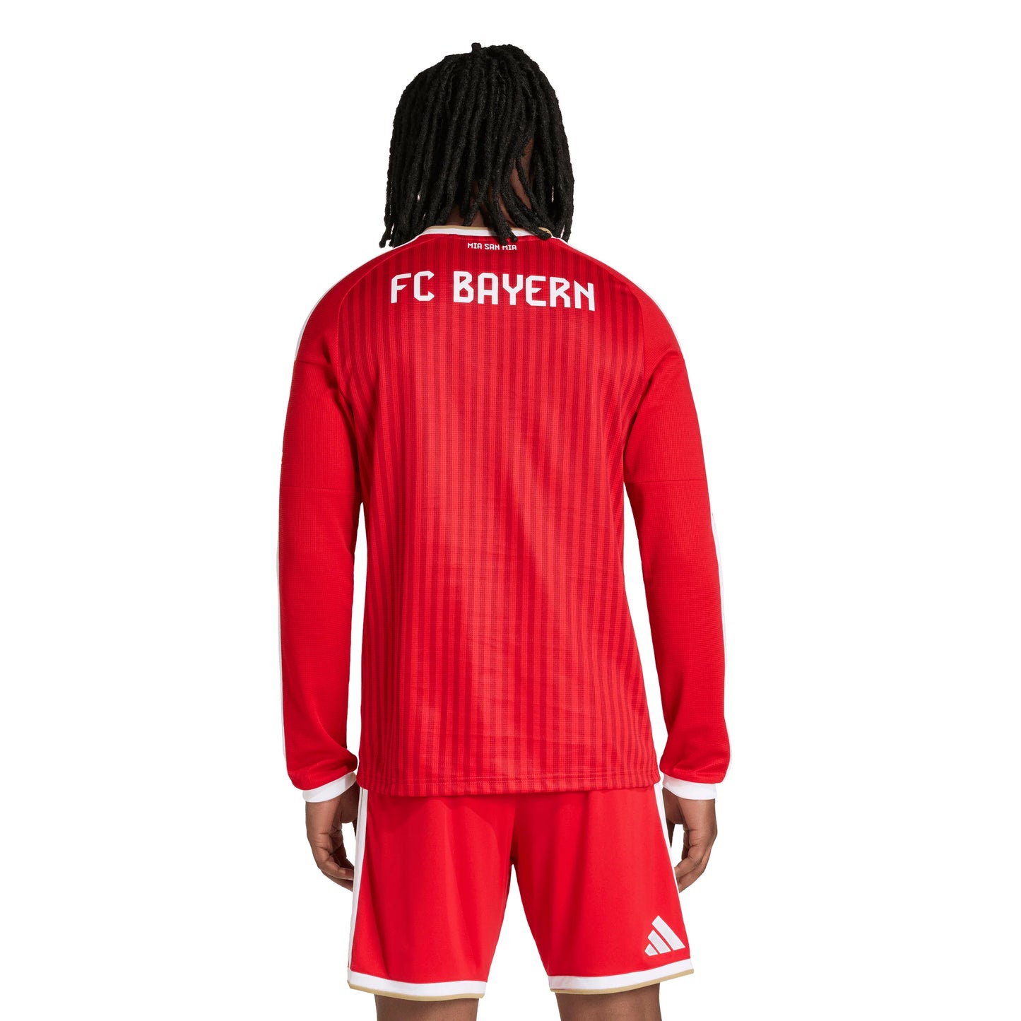 adidas FC Bayern Munich Home Long Sleeve Mens Soccer Jersey 26 27 White