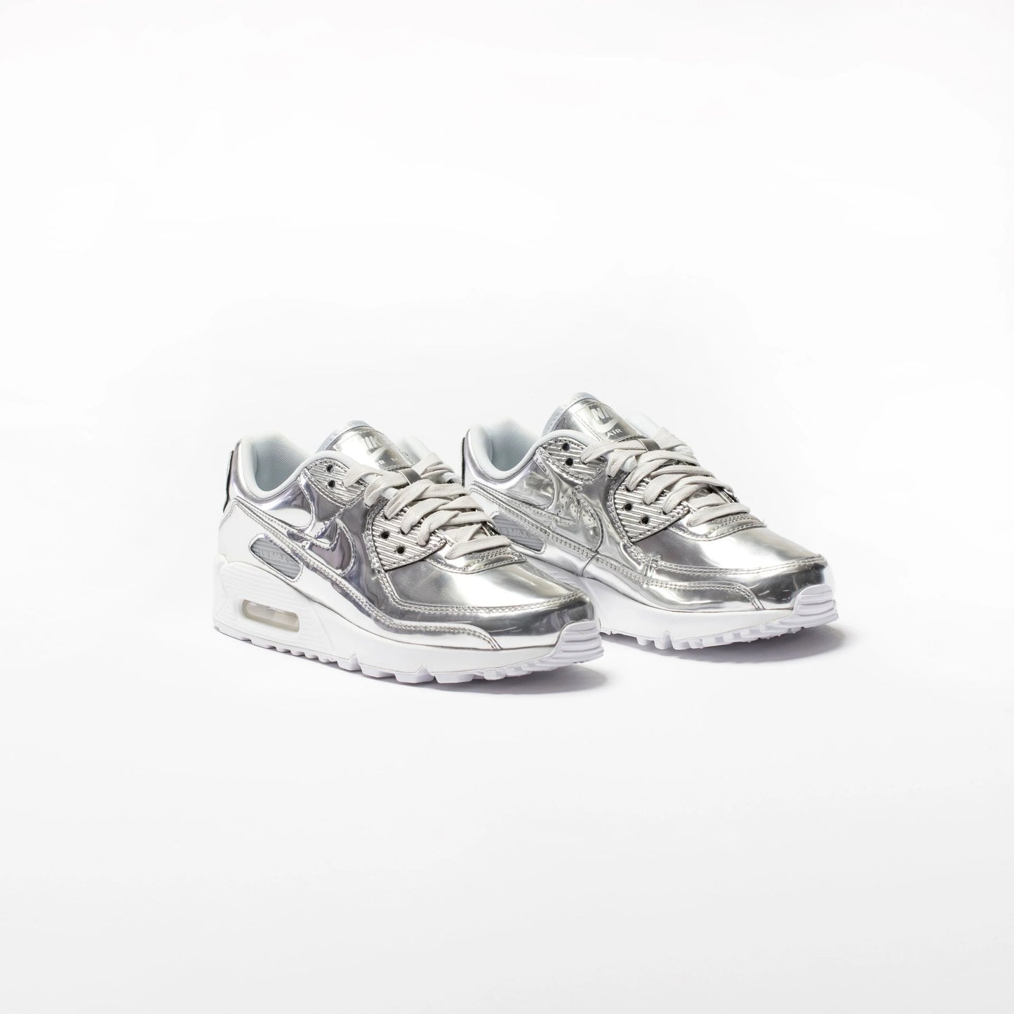 Air Max 90 Womens Running Shoe Platinum Silver Light Grey