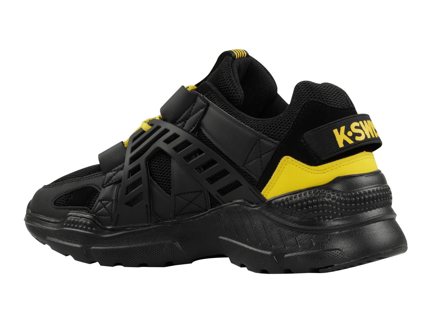 Tenis K Swiss Chris Negro con Amarillo para Hombre