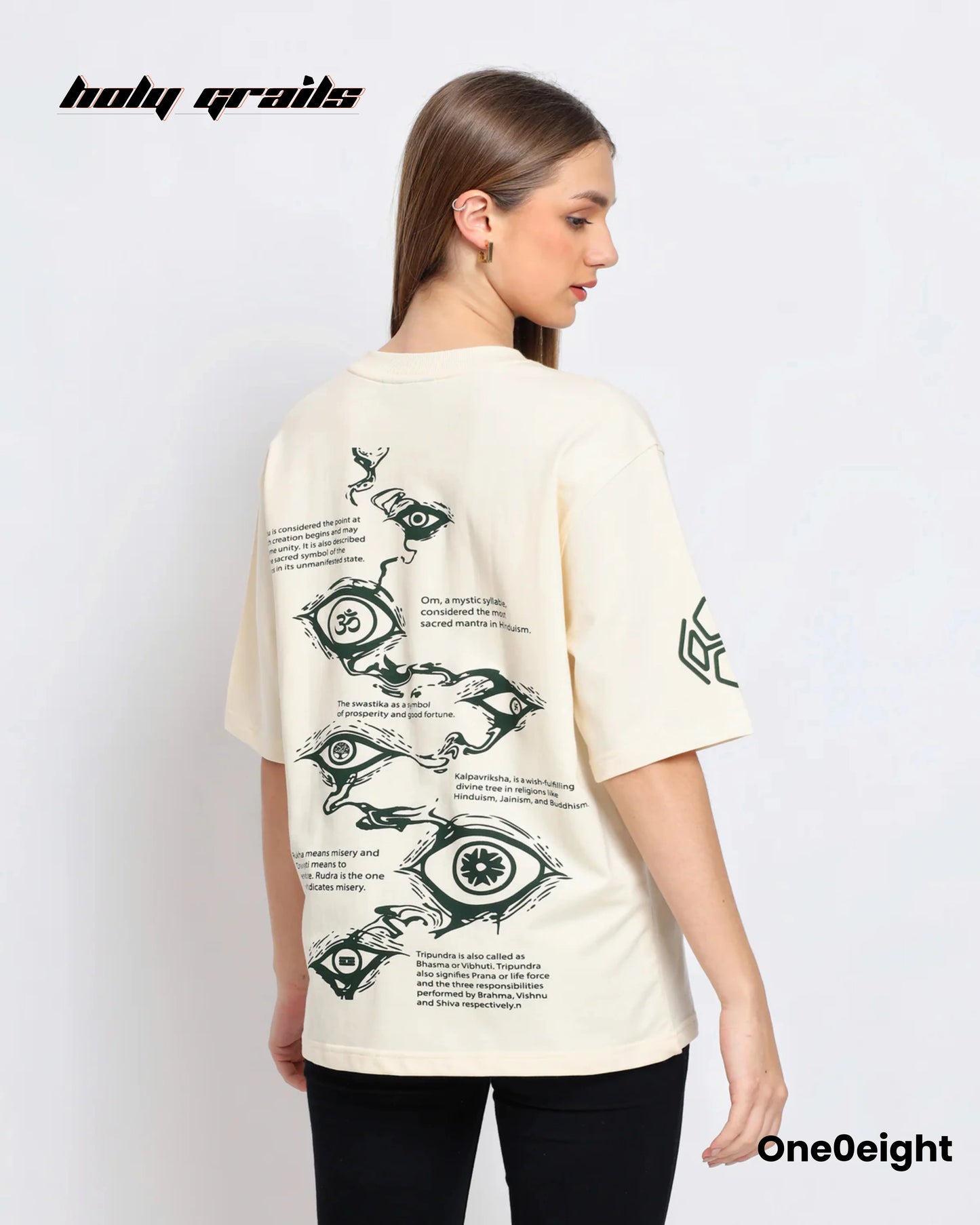 Tattva Cream Oversize Tee HG x One0eight