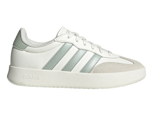 Tenis Adidas Bareda Blanco y Verde Metálico para Mujer