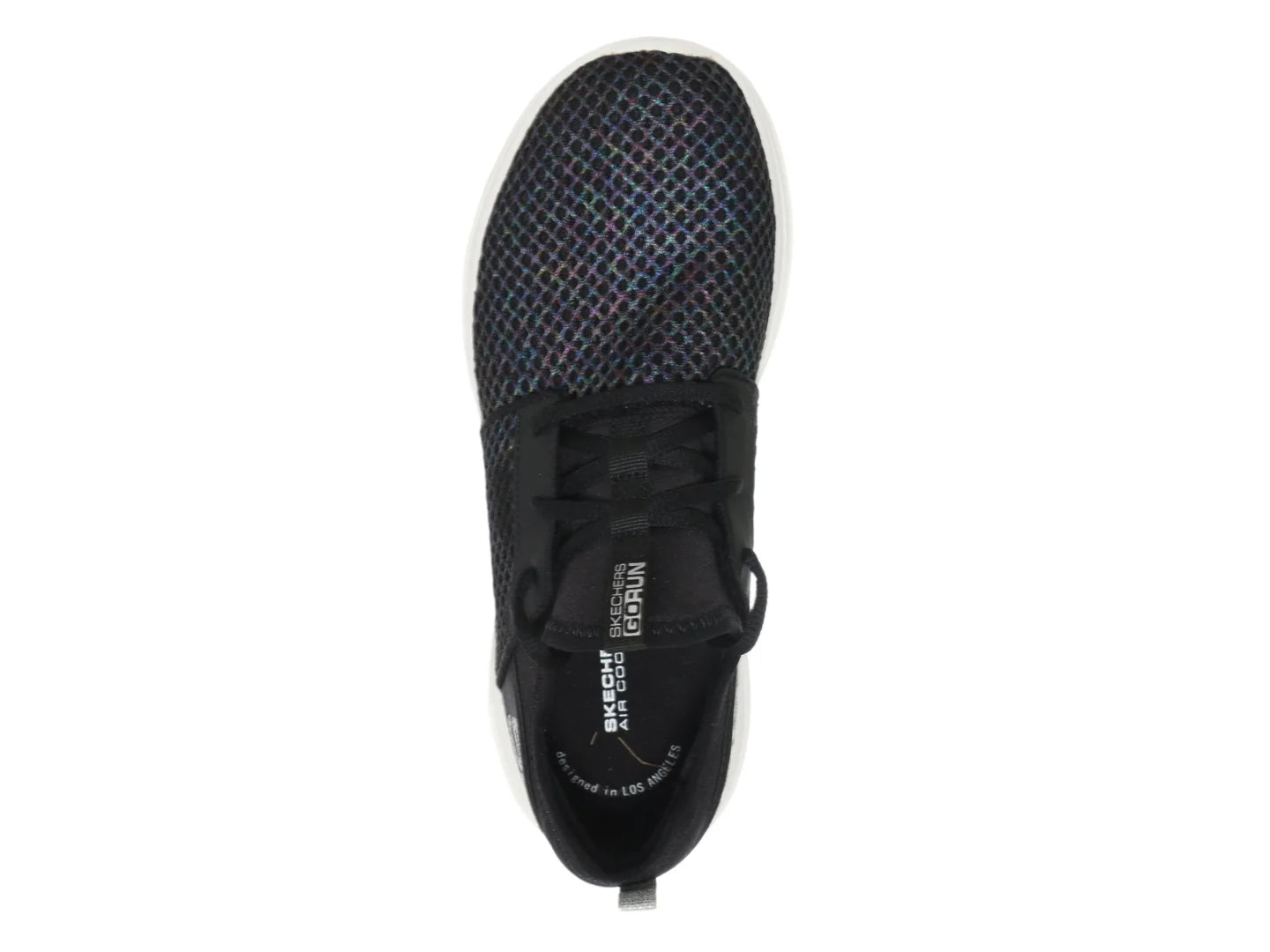 Tenis Skechers Go Run Fast Negro y Plata para Mujer