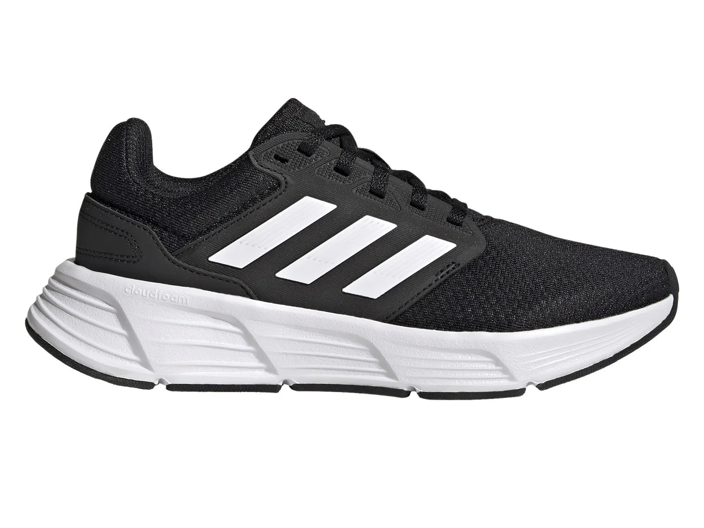 Tenis Adidas Galaxy 6 Negro y Blanco para Mujer