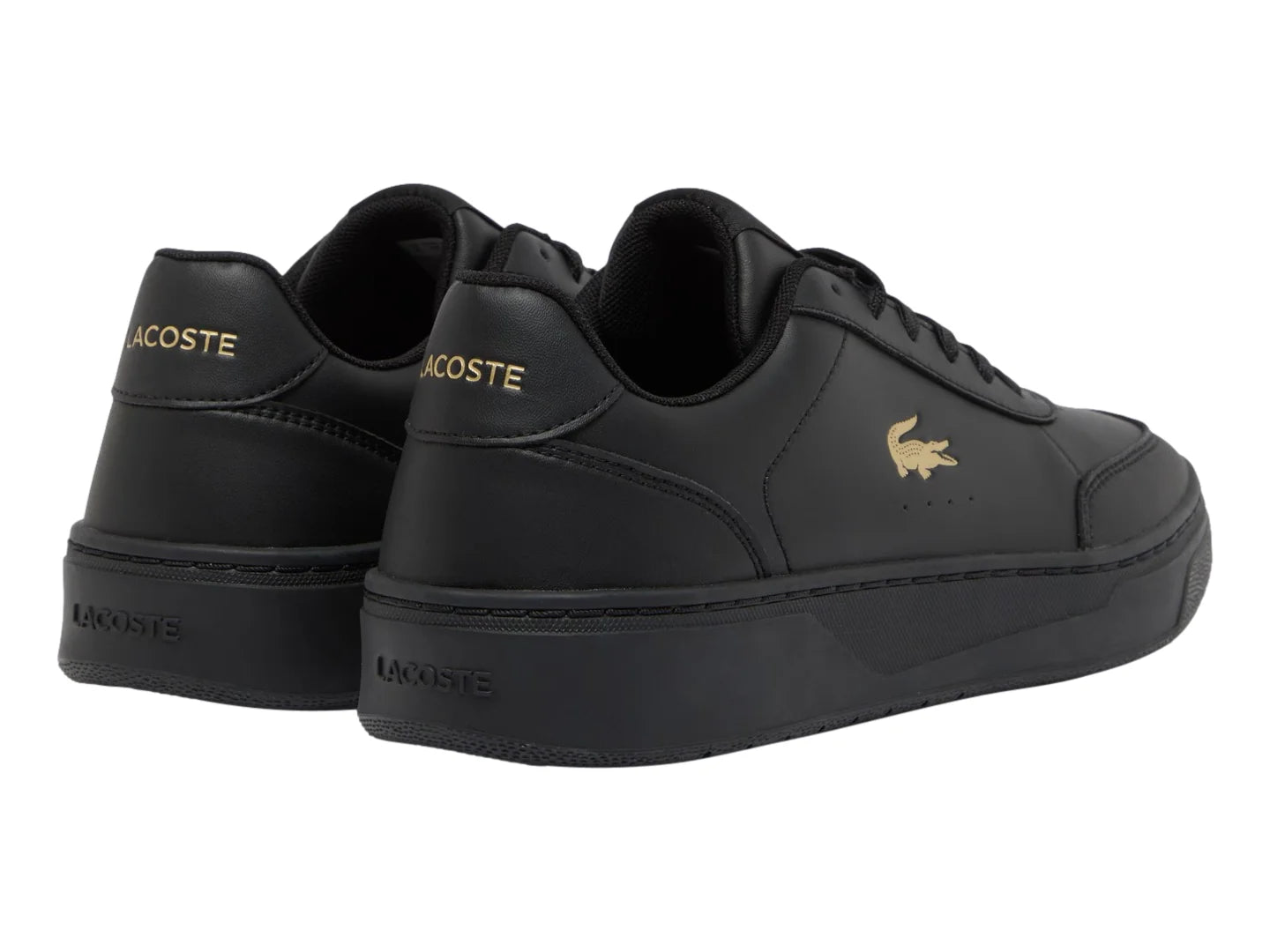 Tenis Lacoste Court Pro Negro y Dorado para Hombre