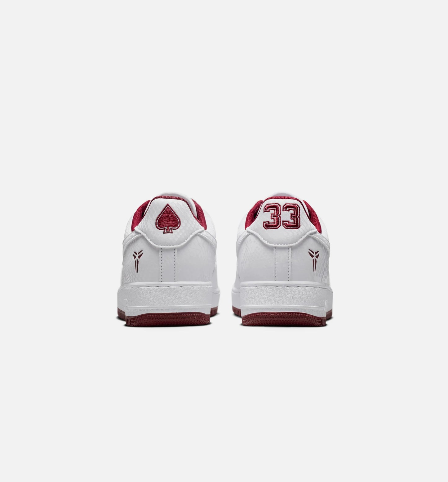 Kobe Air Force 1 Low Merion Mens Lifestyle Shoe White Team Red Team Red White