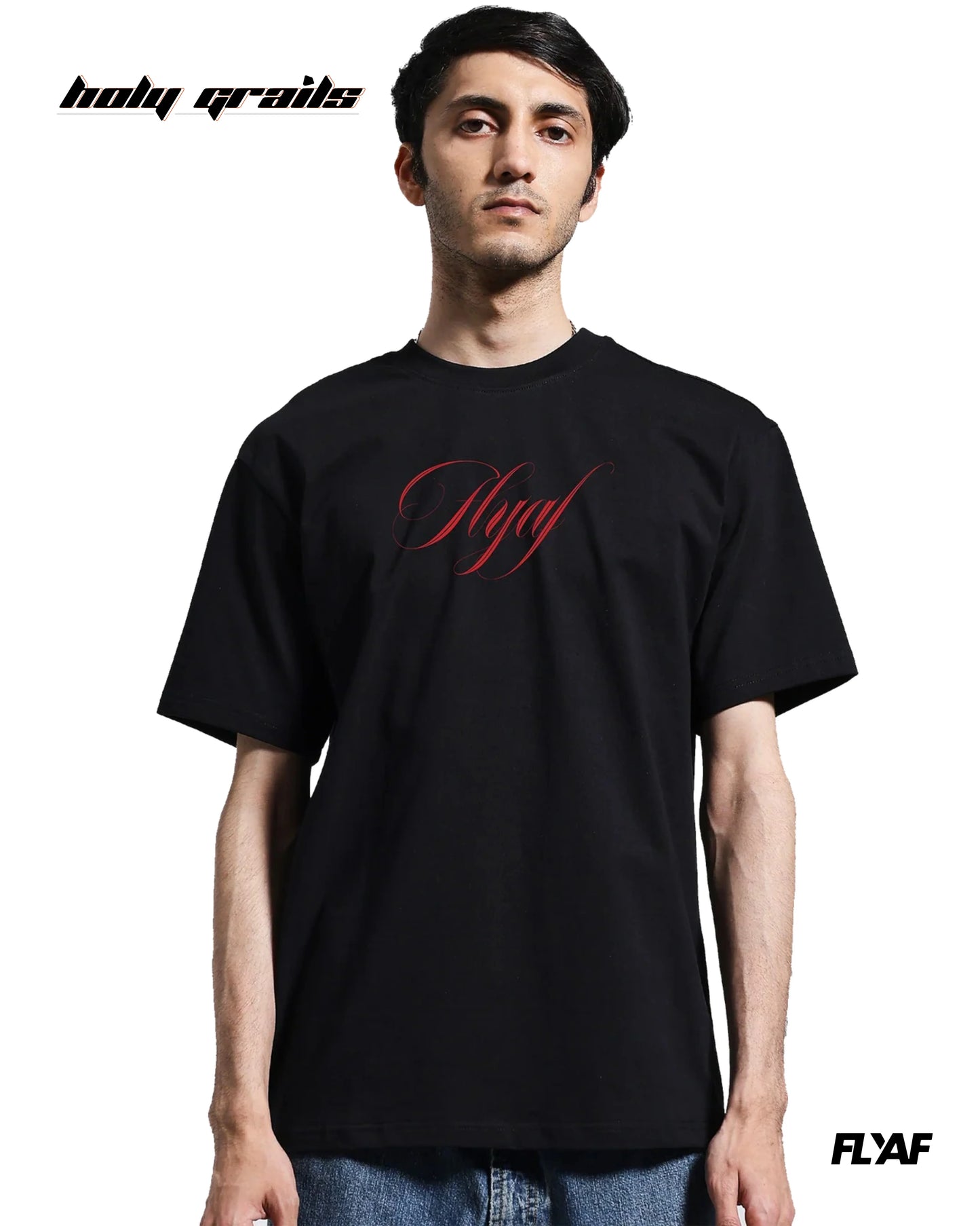 Ace of Spades Black Oversize Tee HG x FLYAF