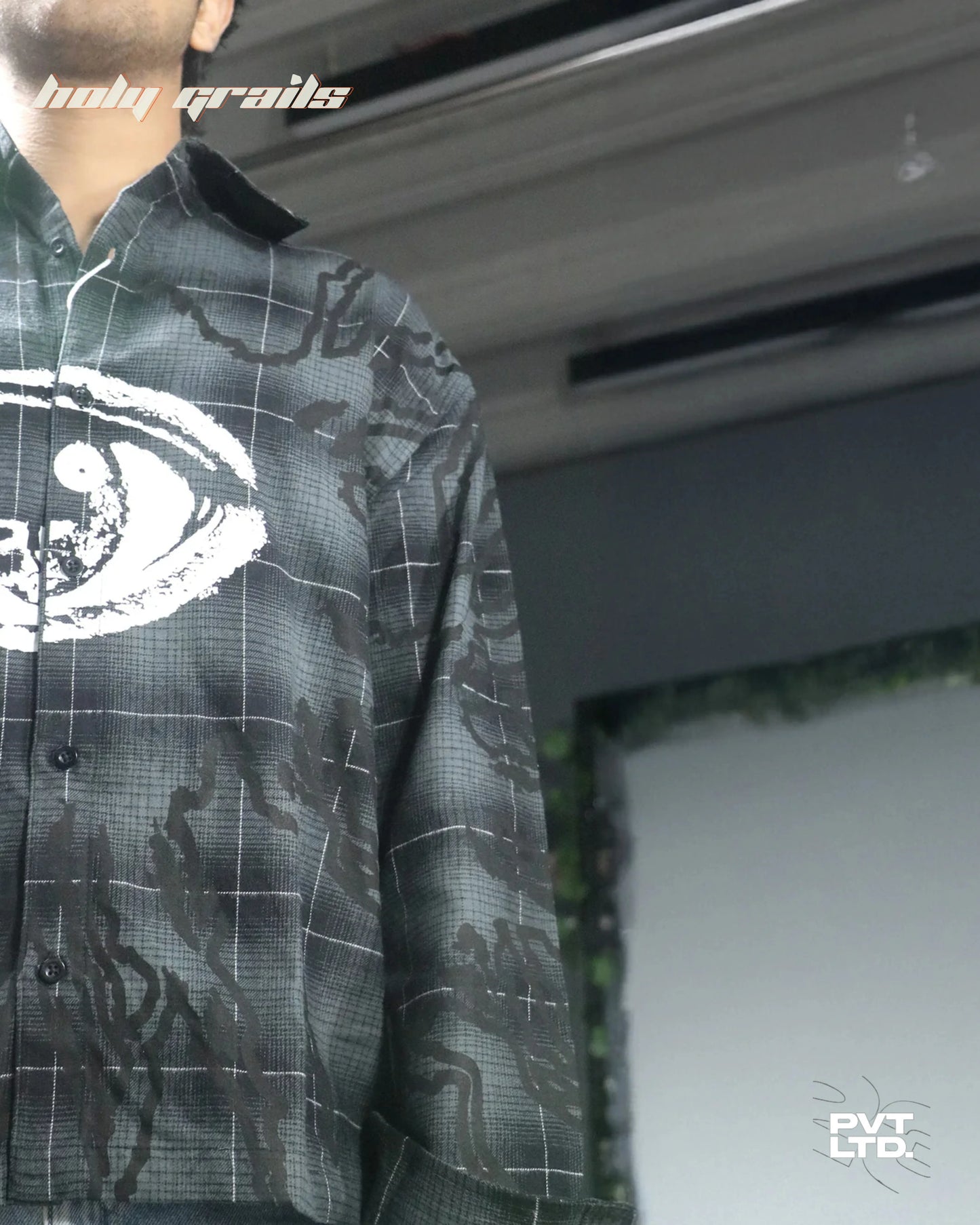 Trinetra Flannel I Black Shirt HG x Pvt Ltd