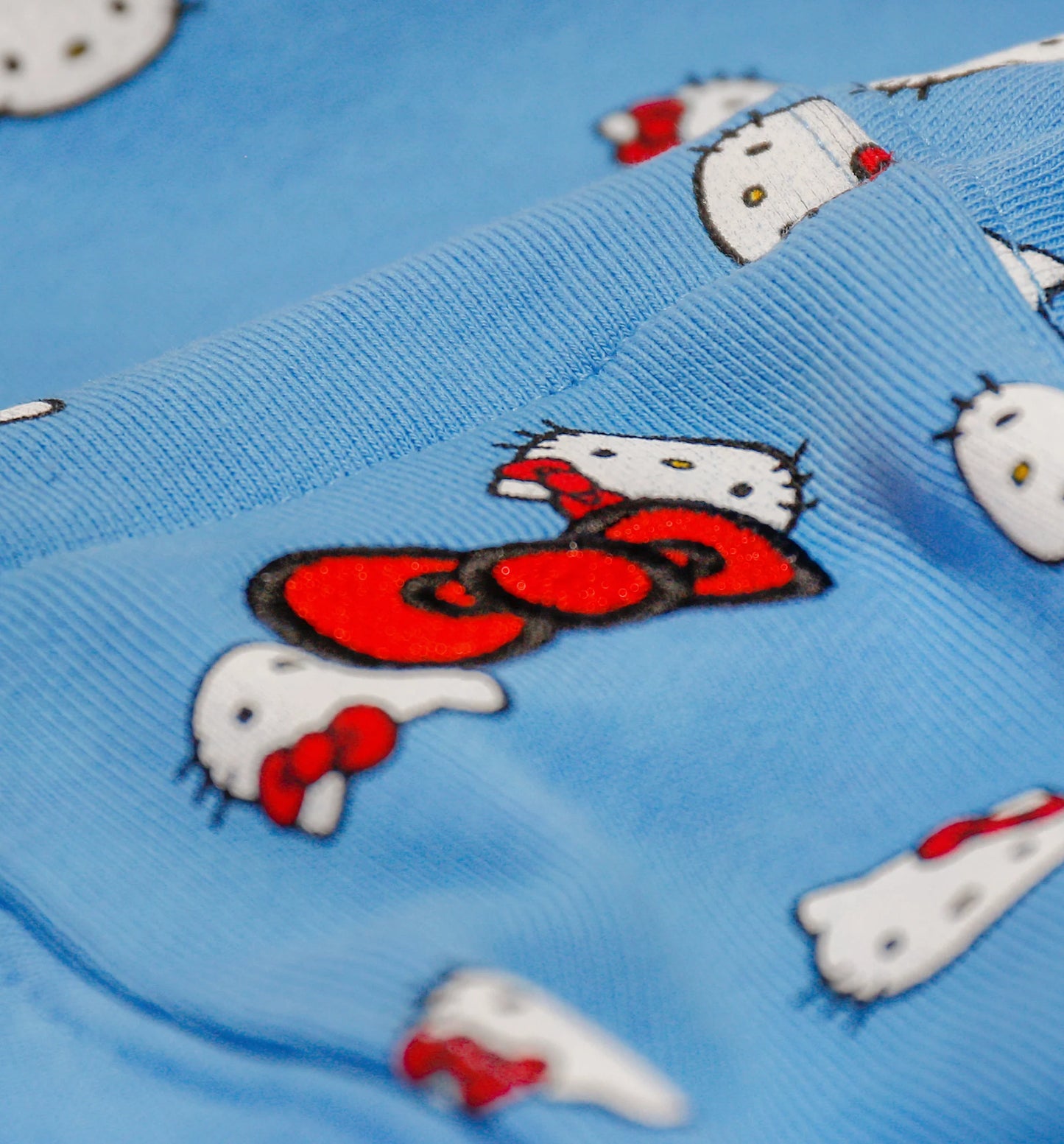 Hello Kitty Fleece Hoodie Mens Hoodie Blue