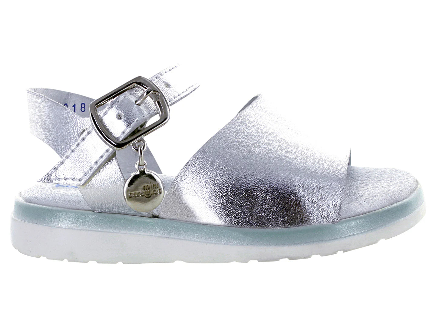 Sandalias Miniburbujas Plata para Niña