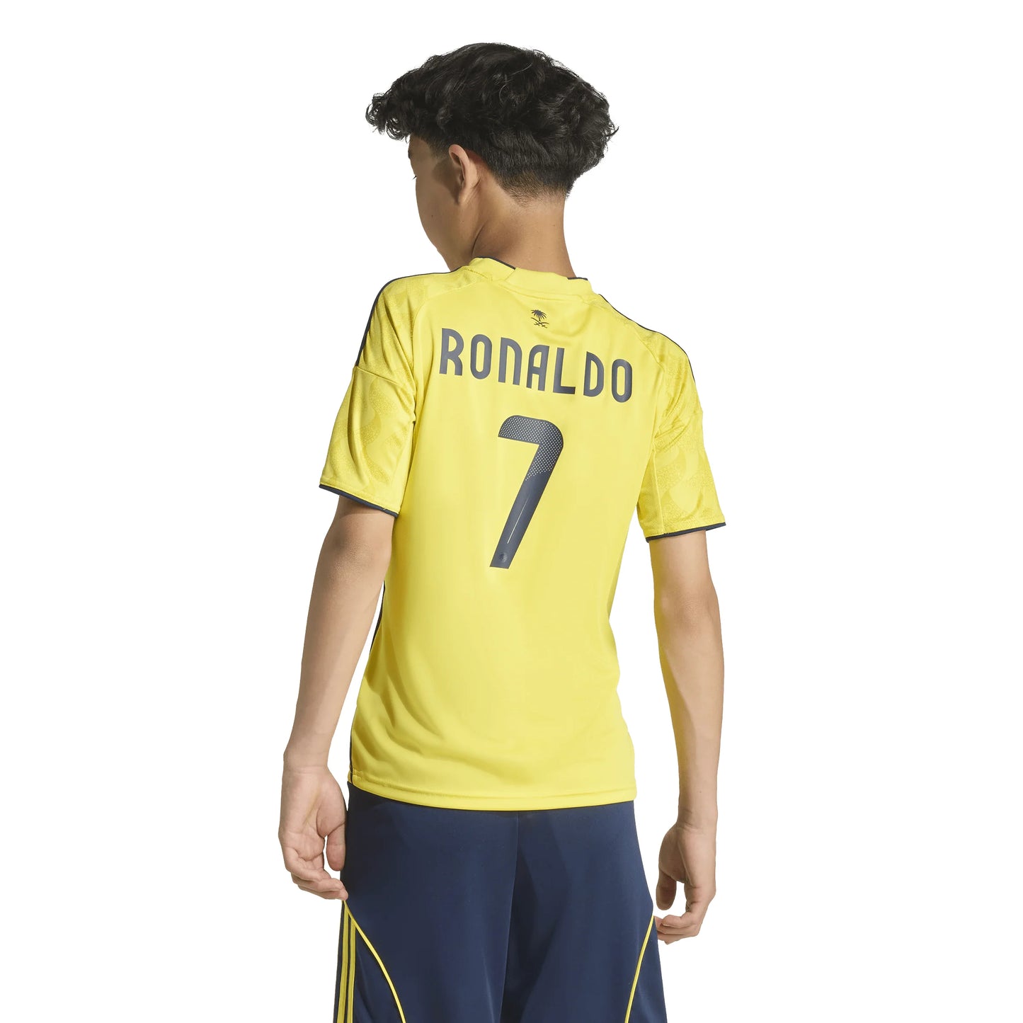 adidas Al Nassr FC Home Youth Soccer Jersey 25 26 Yellow Blue