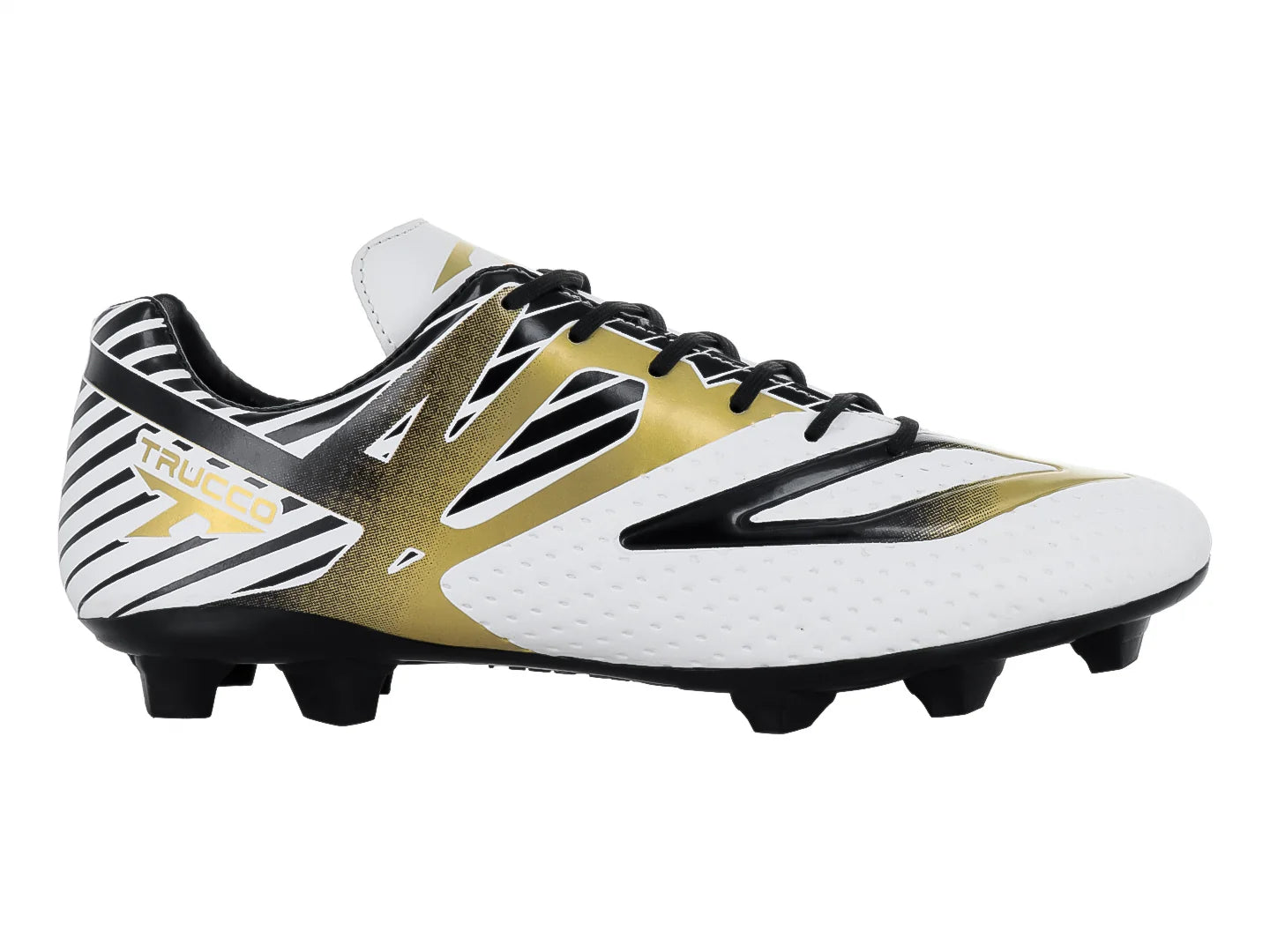 Tenis de Fútbol Leon Trucco Blanco Oro y Negro