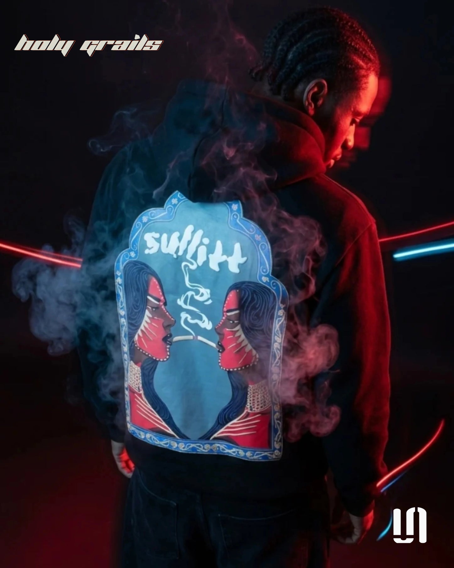 Midnight Lady Smoke Black Hoodie HG x Sullitt
