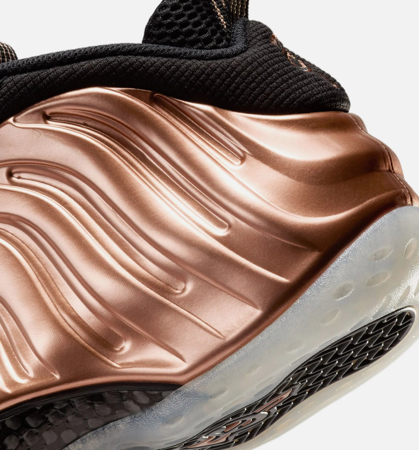 Air Foamposite One Copper Mens Basketball Shoe Black Metallic Copper Off Noir
