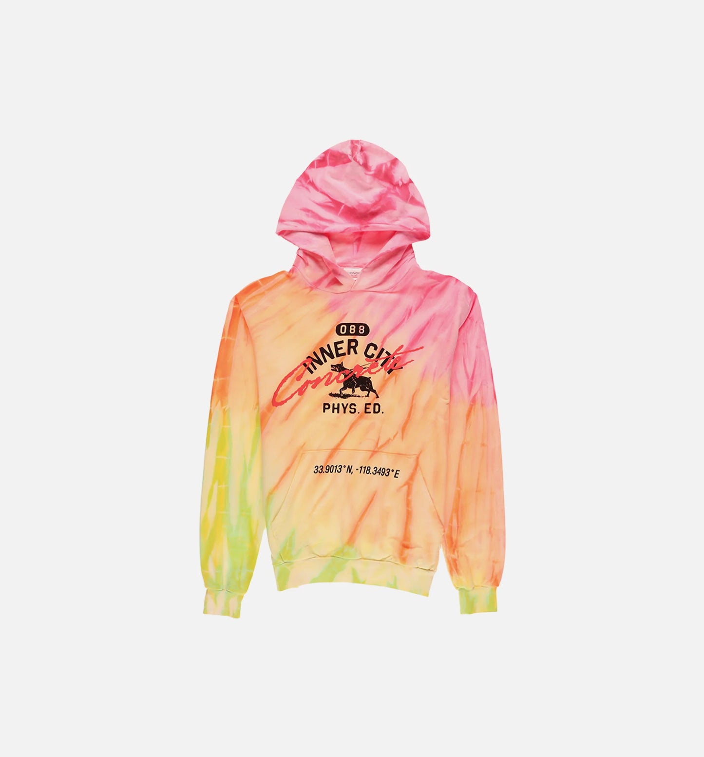 Mascot Sunset Mens Pullover Hoodie White