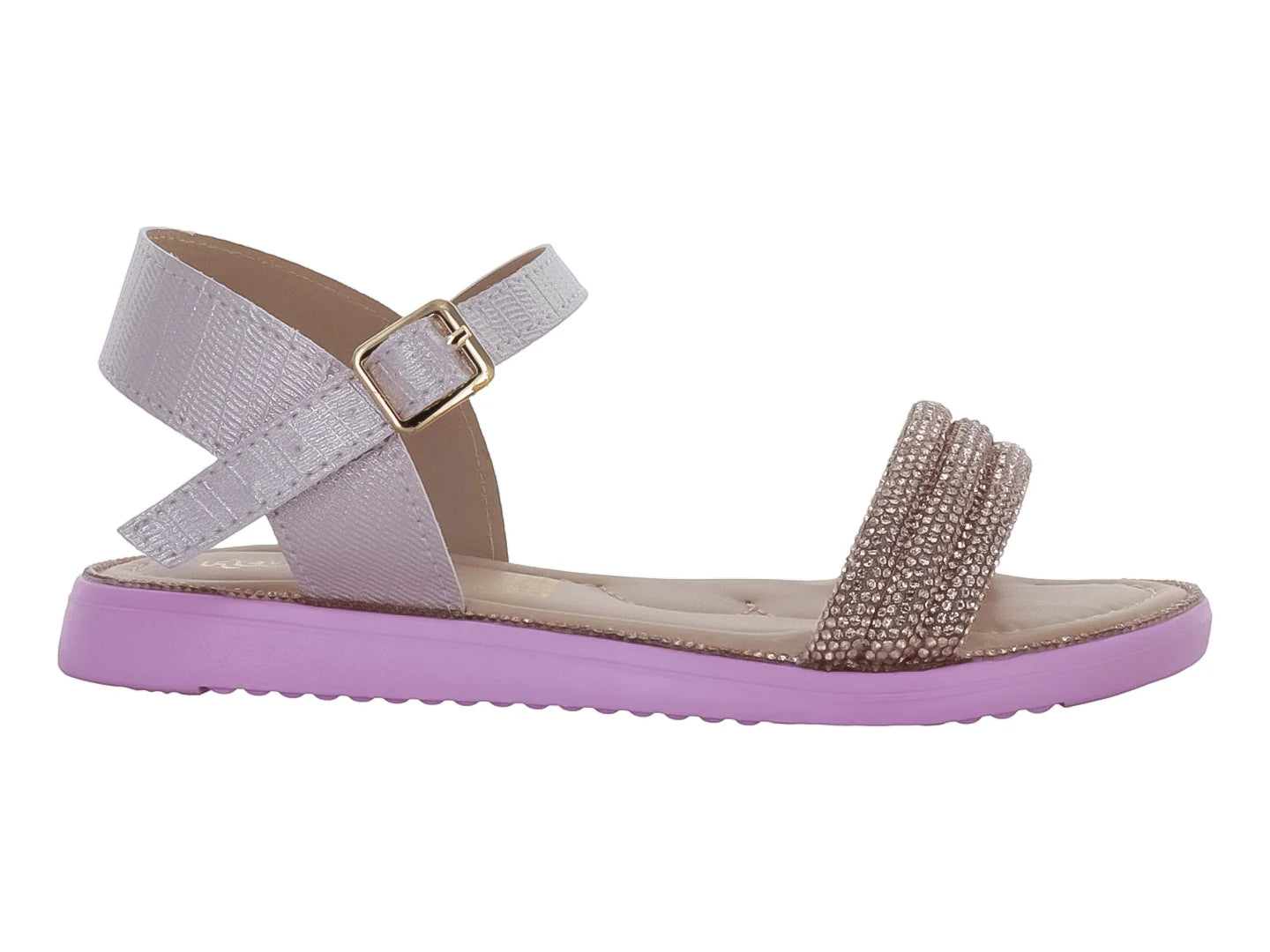 Sandalias Acuarelas Greta Lady Morado para Niña