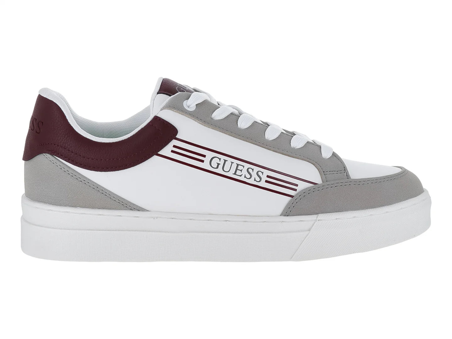 Tenis Guess Casual Blanco y Gris para Hombre
