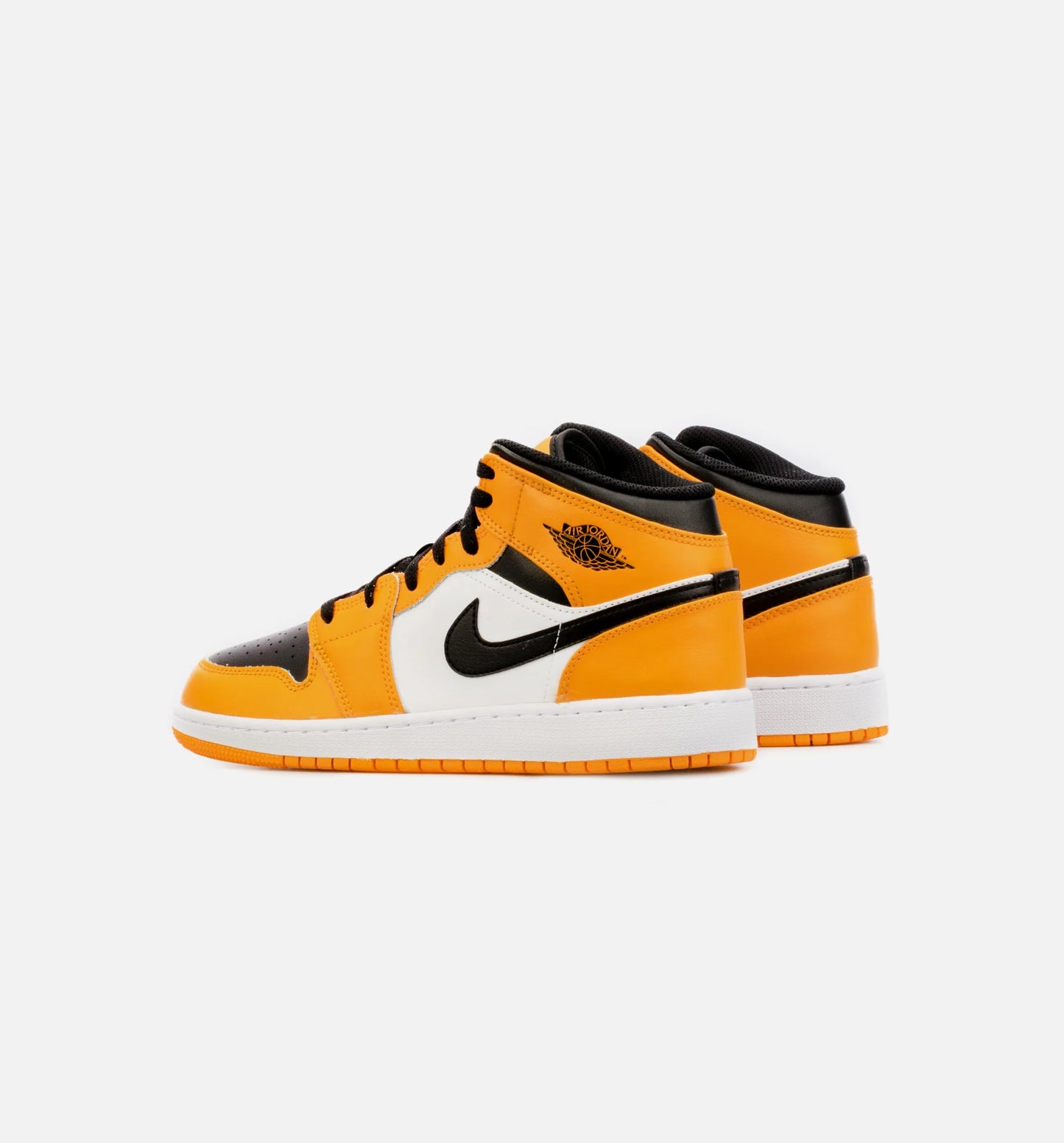 Air Jordan 1 Mid Yellow Toe Grade School Lifestyle Shoe Yellow Black