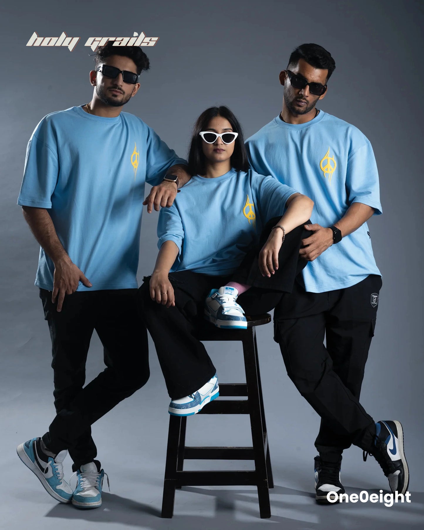 Shantamurti Shiva Blue Oversize Tee HG x One0eight