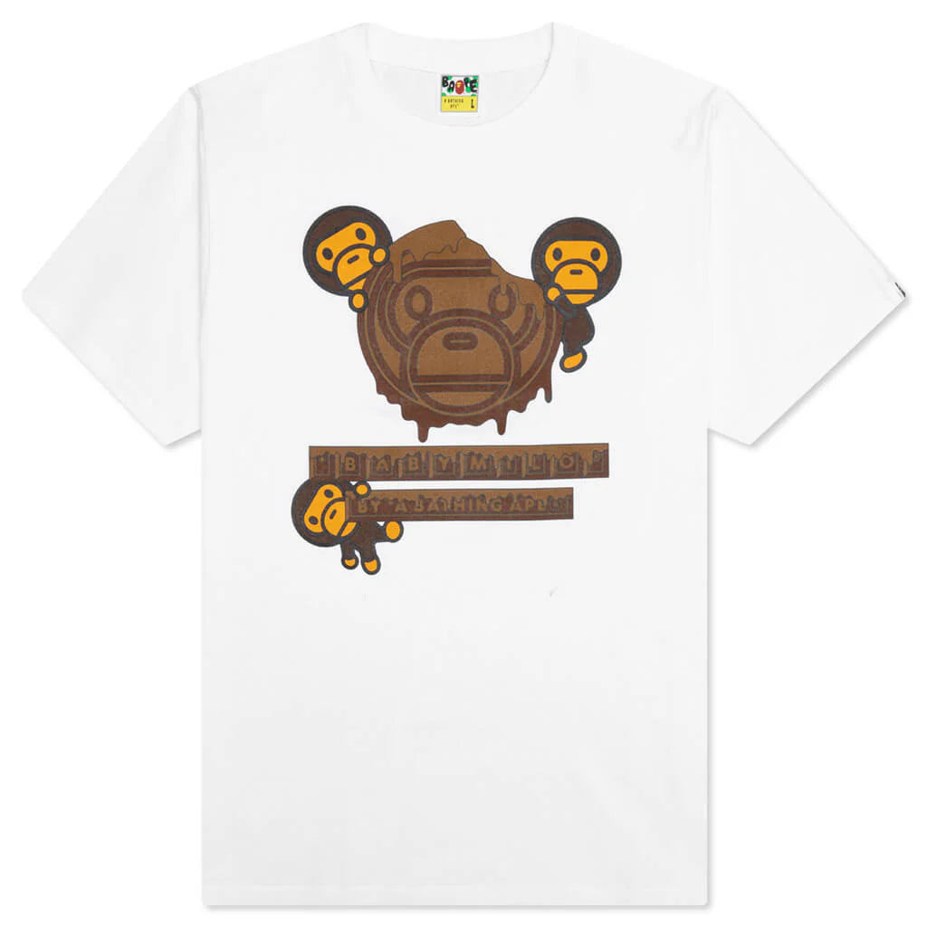 Valentine Chocolate Baby Milo Tee White