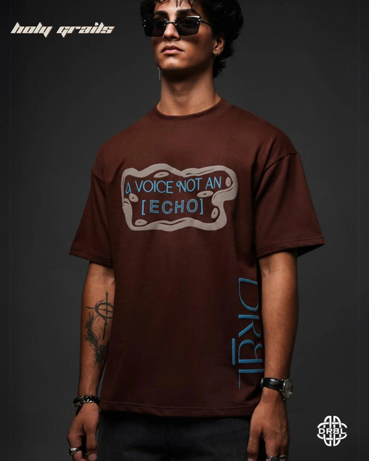 Elevated Echos Mocha Brown Tee HG x DRBL