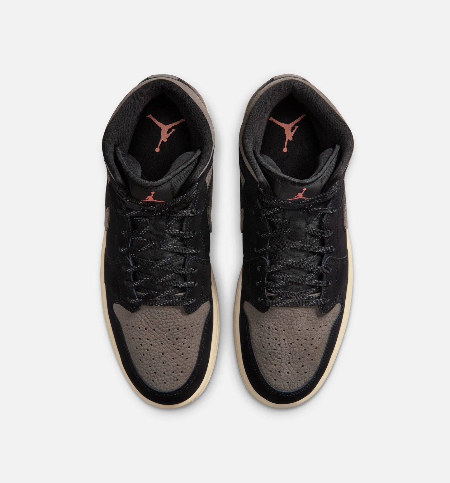 Air Jordan 1 Mid SE Mens Lifestyle Shoe Black Olive Grey Light Wild Mango