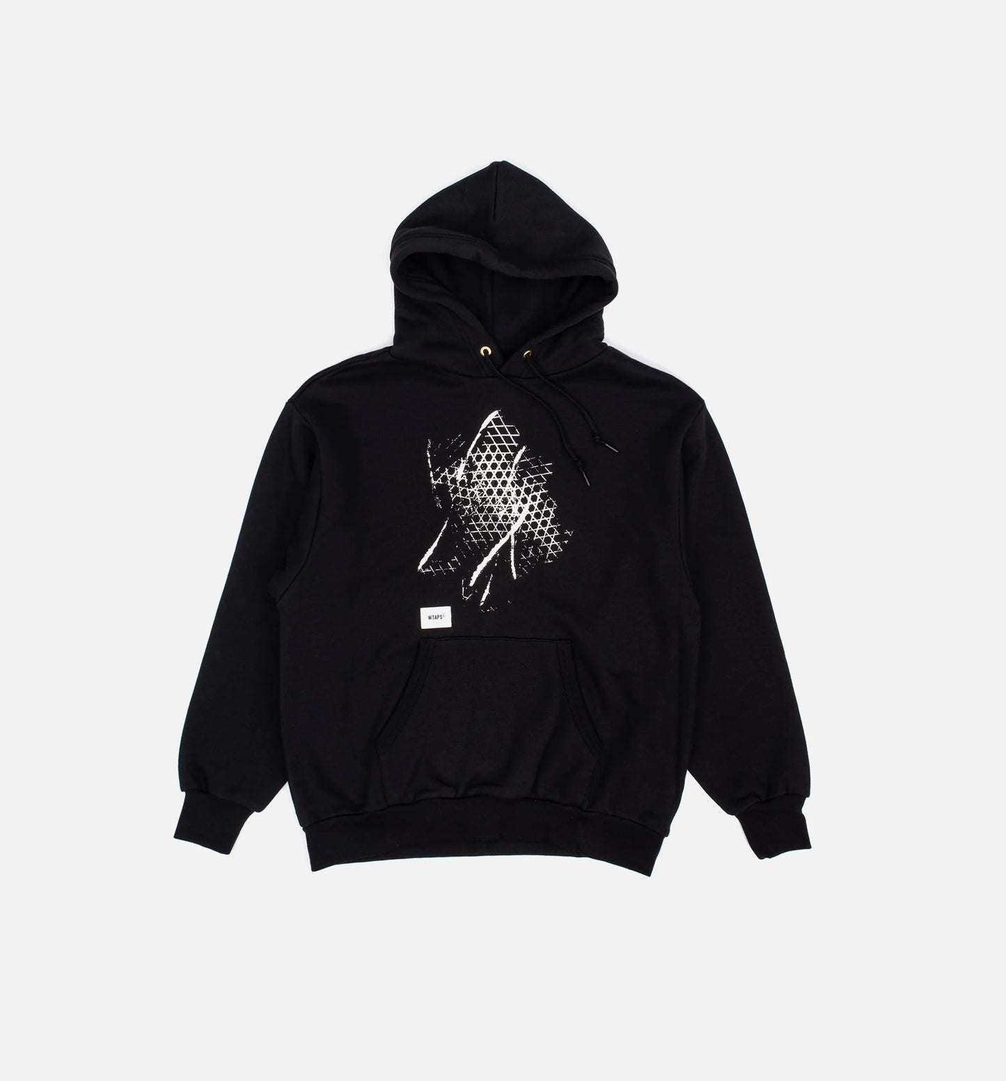X WTAPS Pullover Mens Hoodie Black White