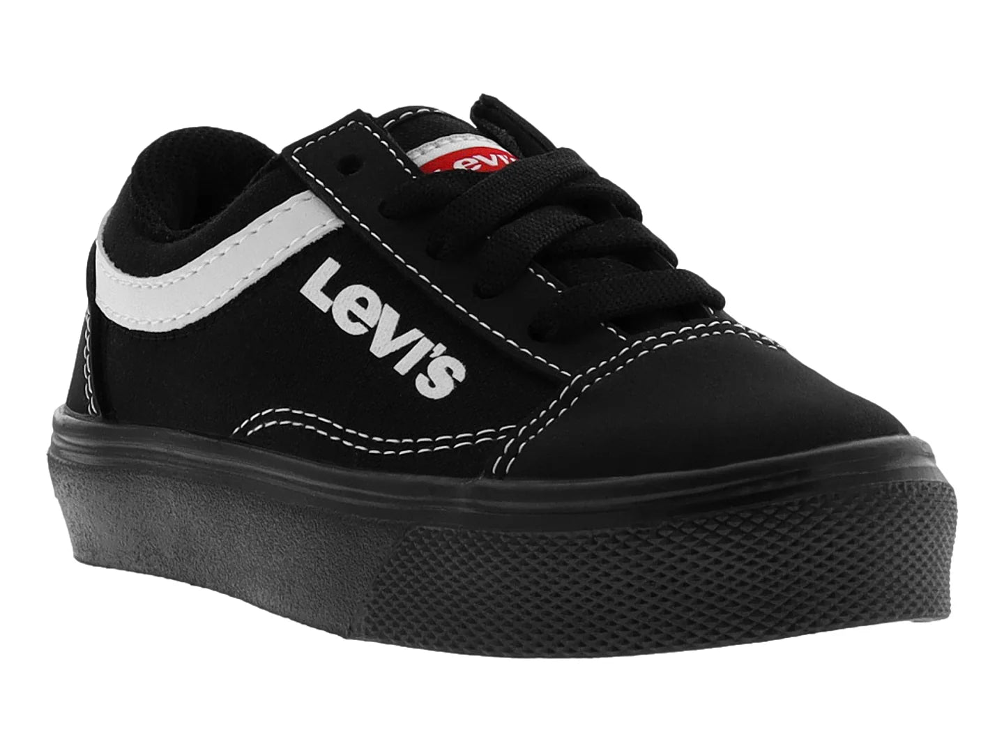 Tenis Panam Negro con Blanco para Niño