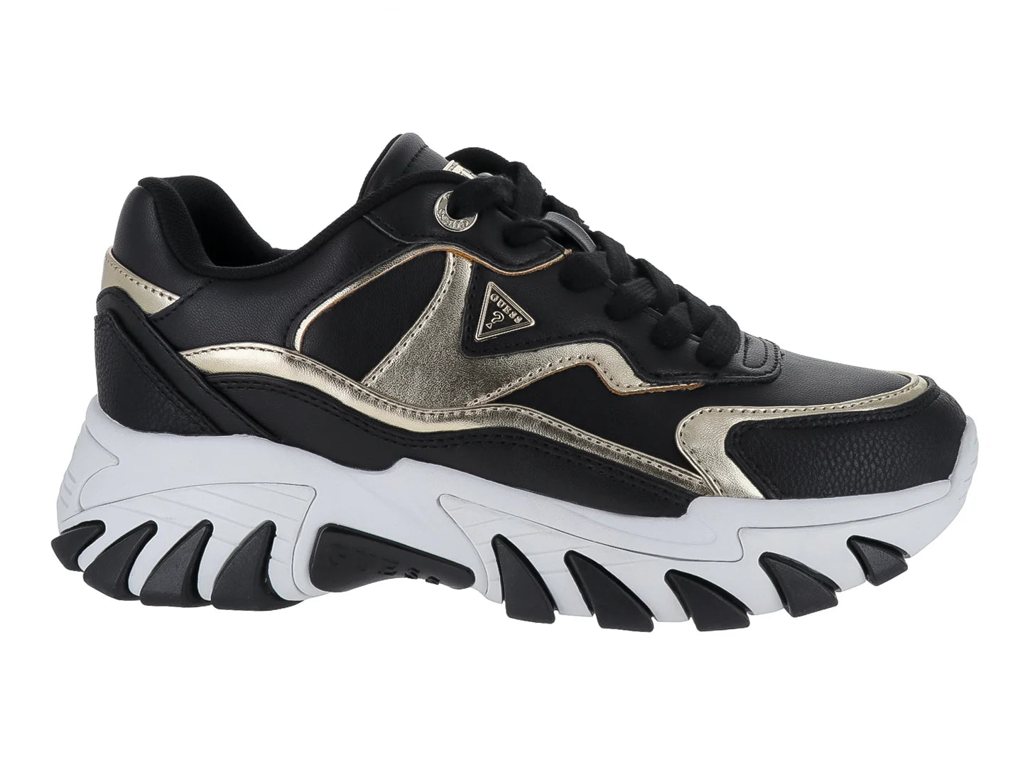 Tenis Guess Negro con Dorado para Mujer
