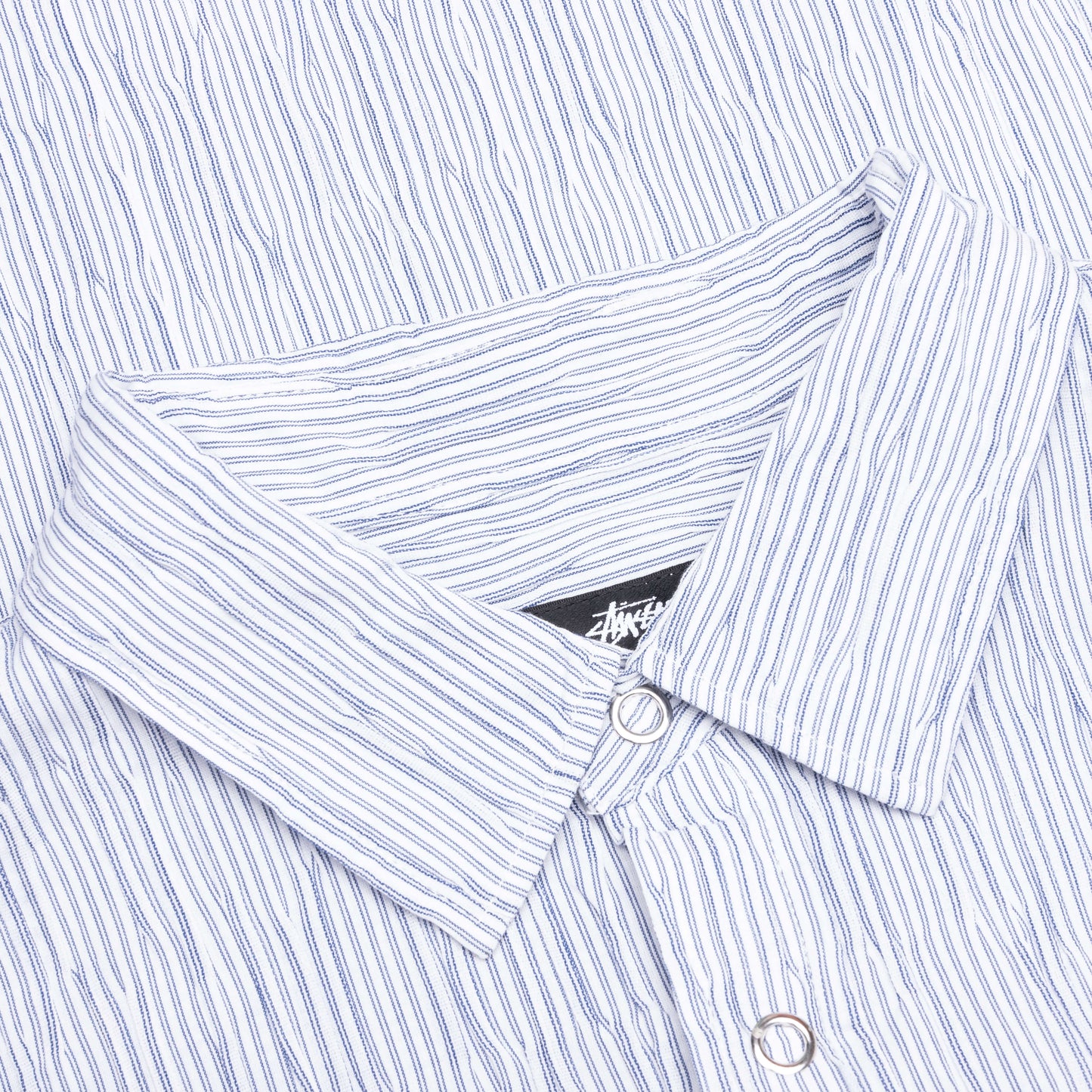 Wavy Striped Shirt Blue