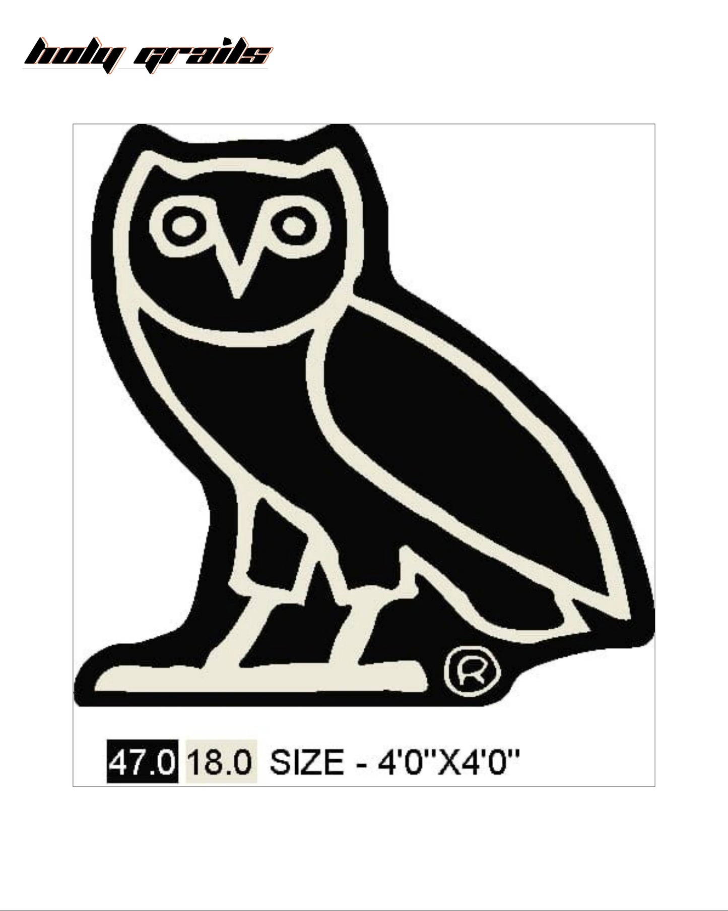 Midnight Owl Hand Tufted Rug