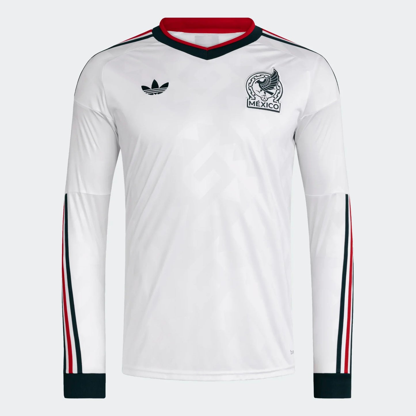 adidas Mexico Away Long Sleeve Mens Soccer Jersey 2026 White