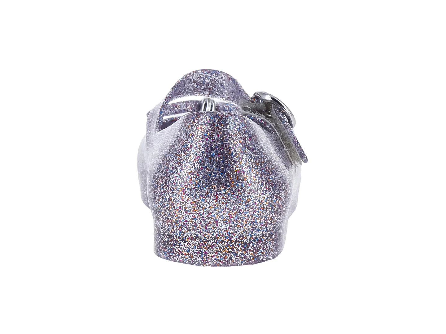 Zapatos Mary Jane Mini Melissa Plata Glitter para Niña