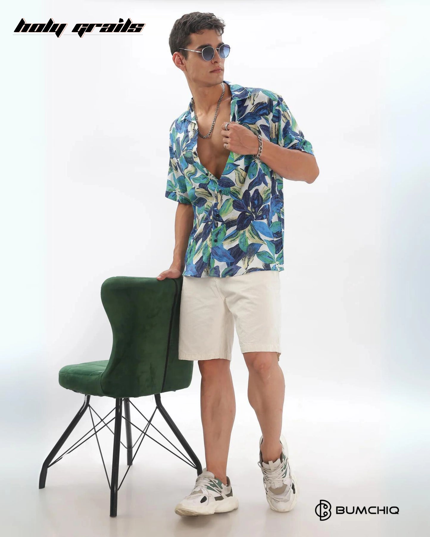 Aquamarine Flory Shirt HG x Bumchiq