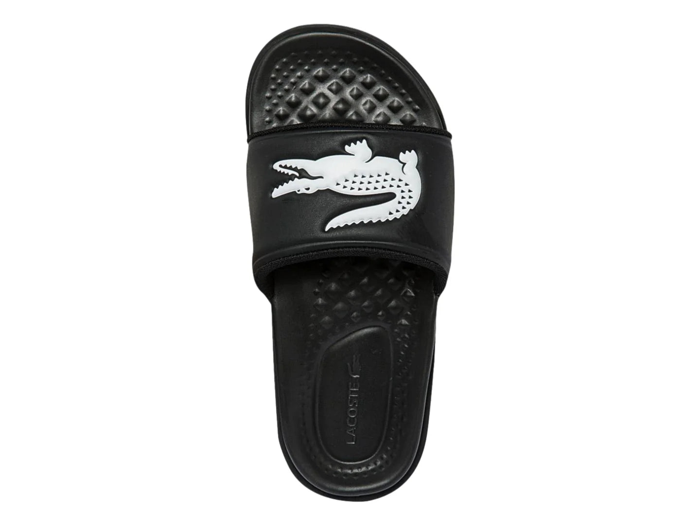 Sandalias Lacoste Croco Dualiste Negro y Blanco para Mujer