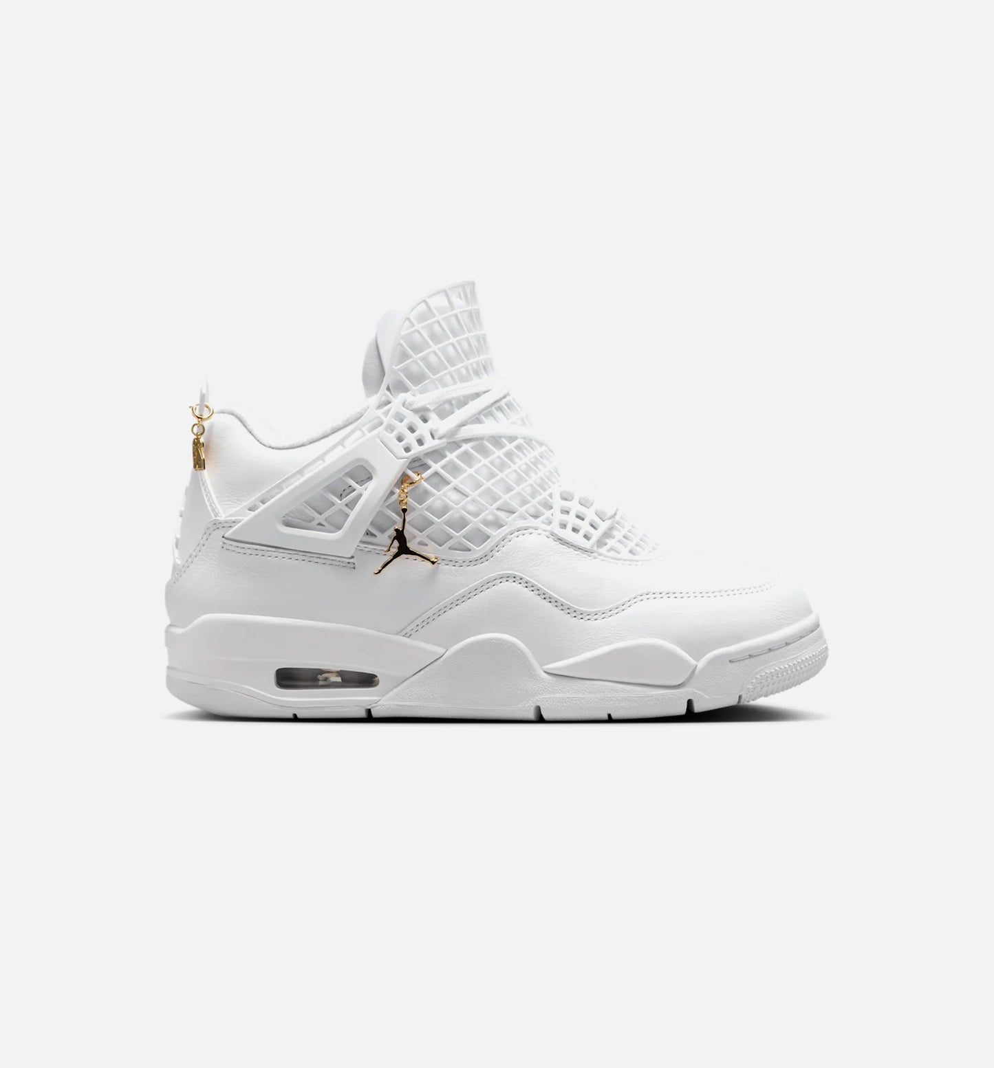 Air Jordan 4 Retro Net Triple White Womens Lifestyle Shoe White
