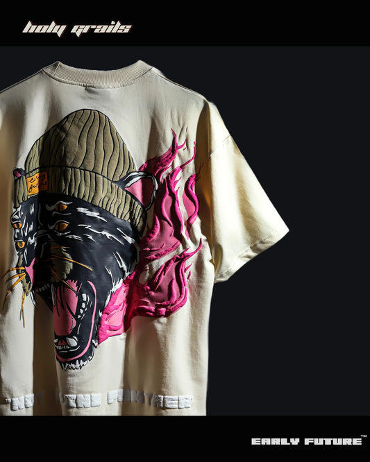 Not A Pink Panther Pale Cream Oversize Tee HG x Early Future